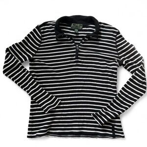 Lauren Ralph Lauren Active Top Quarter Zip Pullover Blue White
Striped T-Shirt L